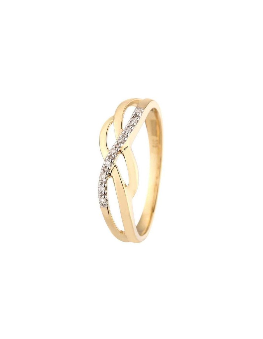 Joaillerie Diamanta  | Bague Or Jaune 375/1000 Every Moment Diamant 0,05Ct