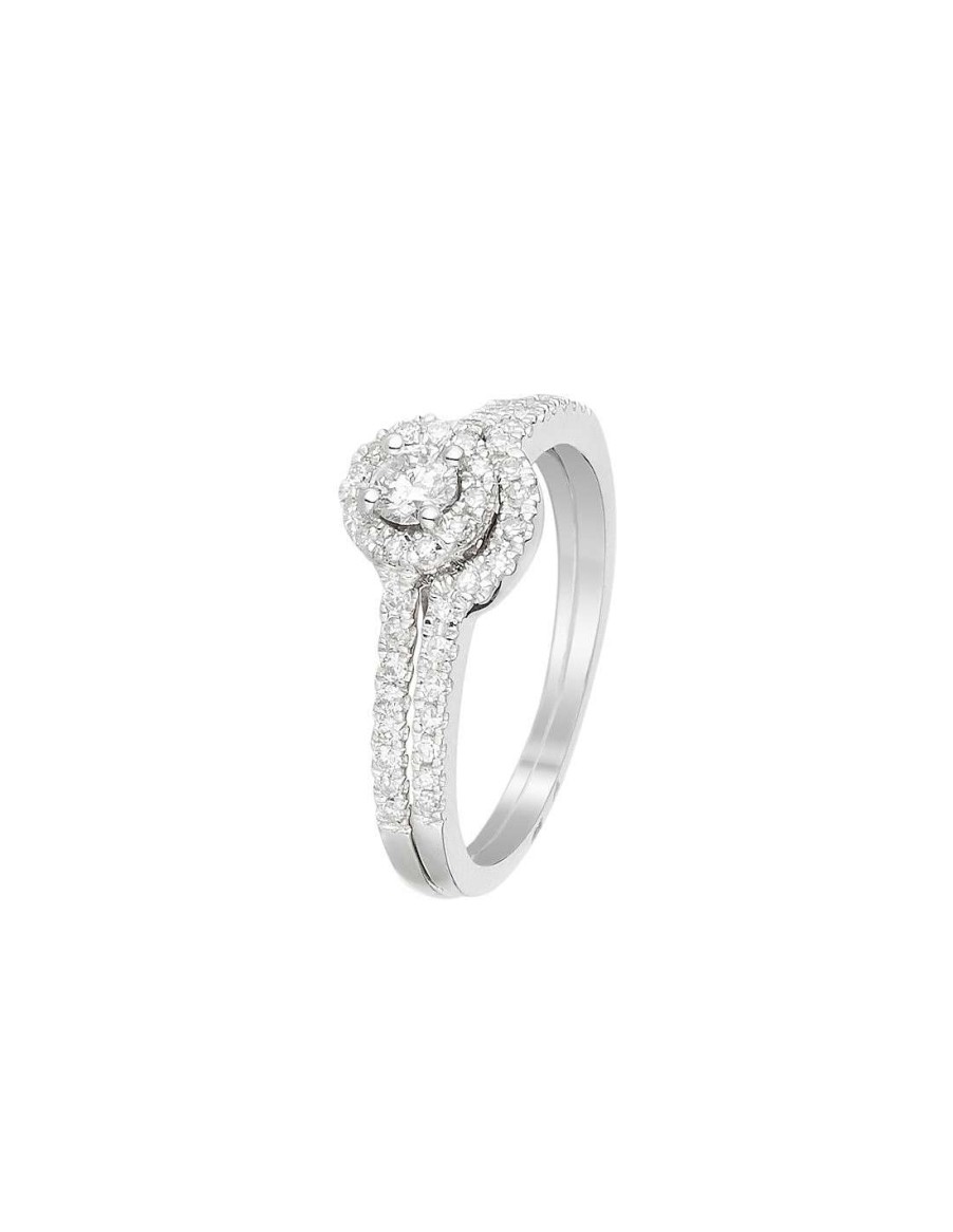 Joaillerie Diamanta | Bague Or Blanc 375/1000 